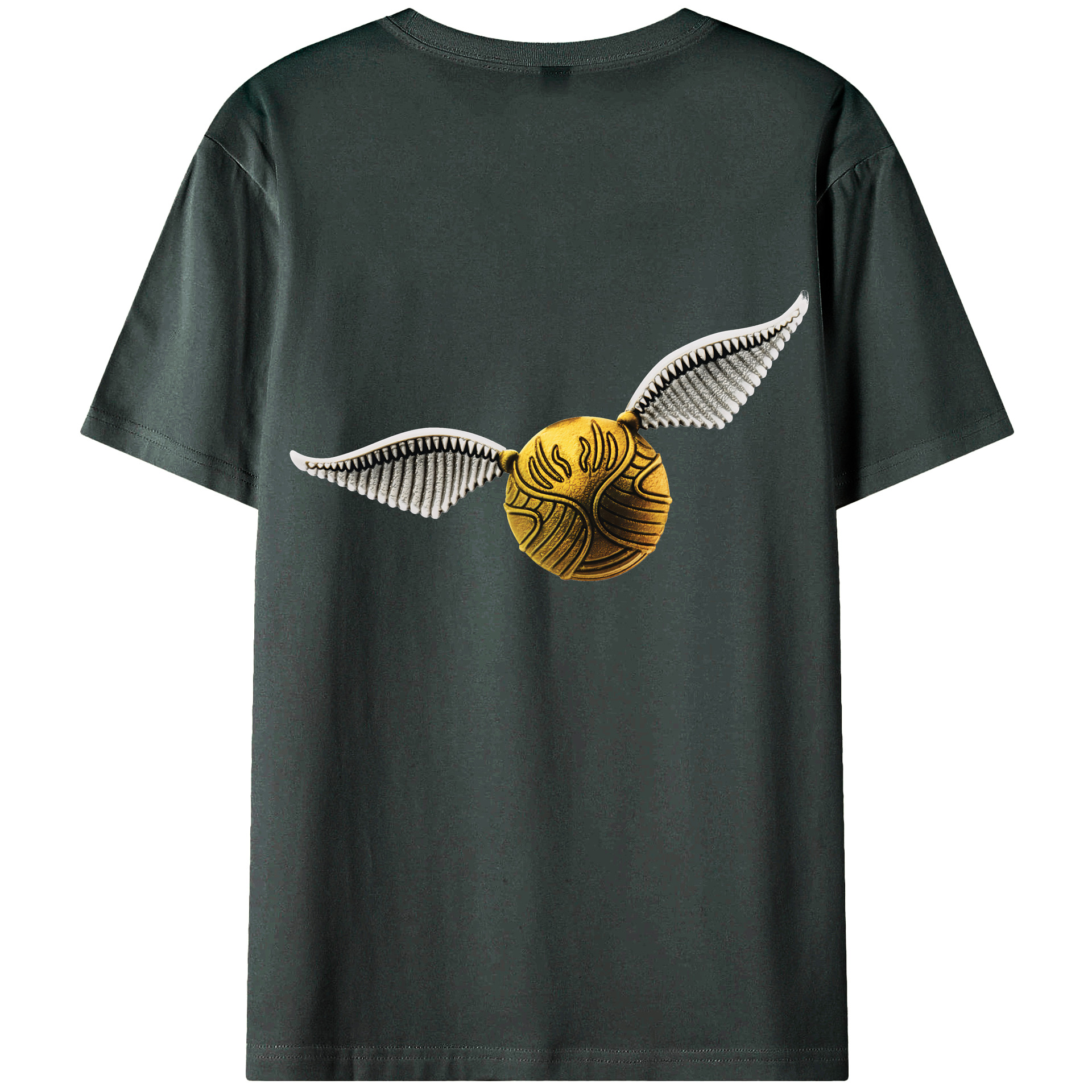 （画像用） Harry Potter ハリー・ポッターシリーズ 綿100％ メンズ半袖Tシャツ（バックプリント） 通気性